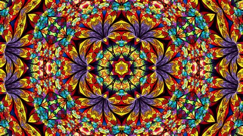 Download Flowers Kaleidoscope Art Pattern Royalty Free Stock