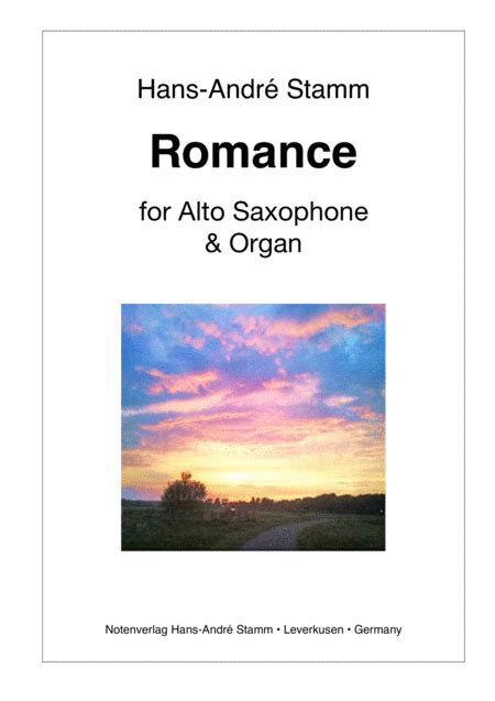 Romance For Alto Saxophone And Organ Free Music Sheet