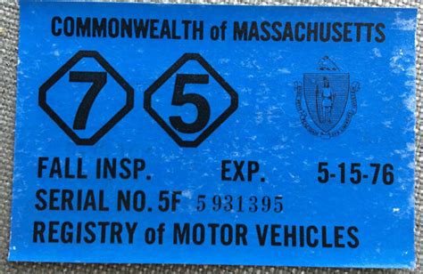 Ma Vehicle Inspection Sticker