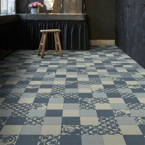 Get your new floors in time for your special event or room. Cushioned Vinyl Blue Vintage Rose Design Canina ...