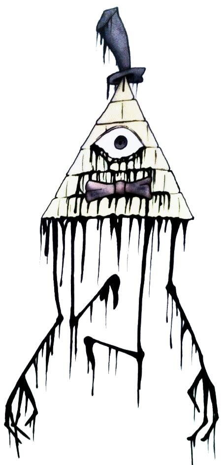 Creepy Bill Cipher By Theoneeyedbiclops On Deviantart Dark Art Drawings