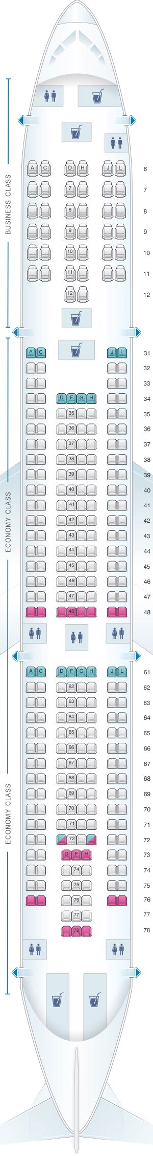 Plan De Cabine China Eastern Airlines Airbus A330 300 Seatmaestrofr