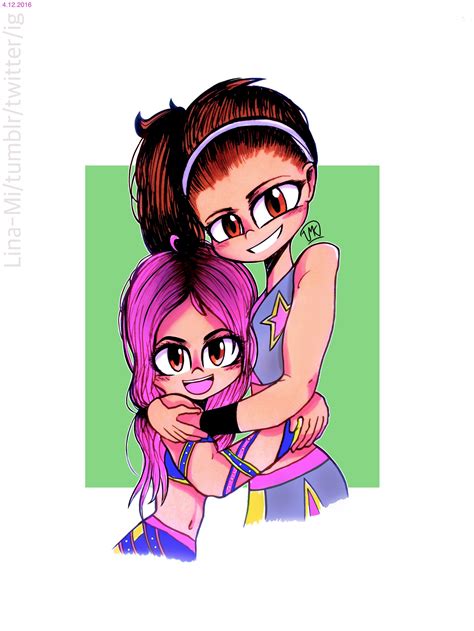 Sasha Banks And Bayley By Lina Mi On Deviantart