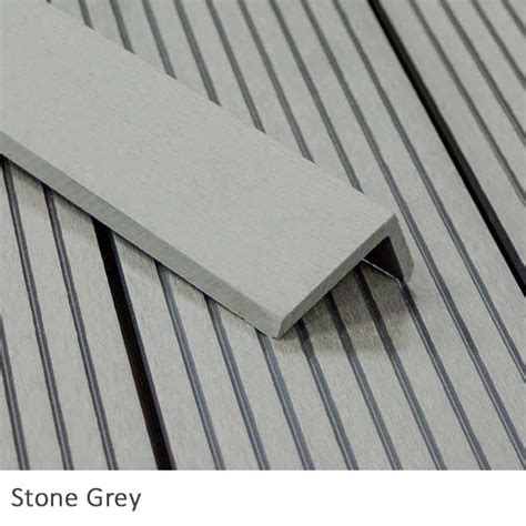 Stone Grey L Profile Composite Corner Trim Tough Decking