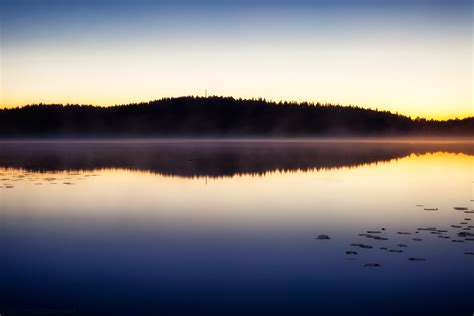 Calm Lake At Sunsetsunrise Pics