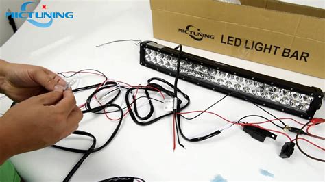 How to wire and connect led strip lights. wiring harness connect to the light & bar led light bar installation - YouTube