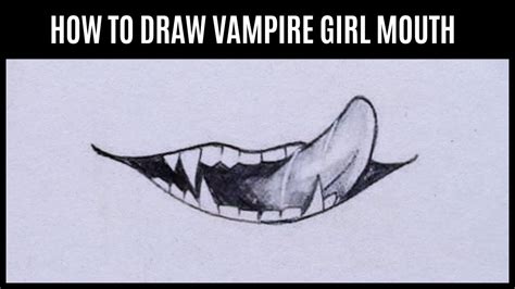 Shots How To Draw Vampire Girl Mouth Step By Step Easy Anime