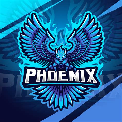 Blue Phoenix Esport Mascot Logo Design 15644198 Vector Art At Vecteezy