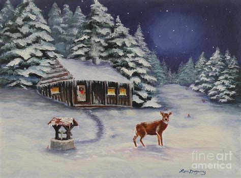White Christmas Painting By Lora Duguay Fine Art America