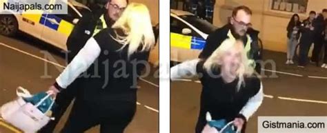 drunk woman taunts police officer to arrest her while twerking in front of him video gistmania