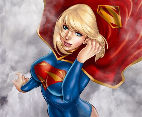Blonde Supergirl Drawing Red Wallpapers Hd Desktop And Mobile