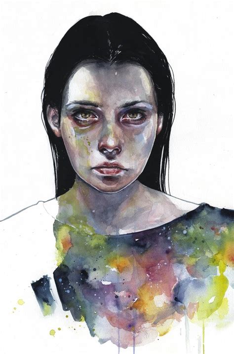 Moonlight By Agnes Cecile On Deviantart Watercolor Portraits