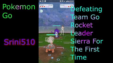 Beating sierra this month won't be easy but definitely not impossible. Pokemon Go Defeating Leader Sierra For The First Time ...