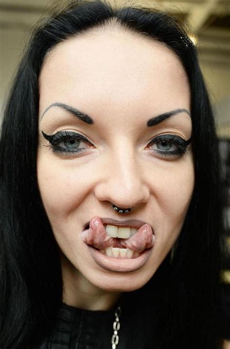 nonchalant compilation of 36 remarkable images double tongue piercing body modification