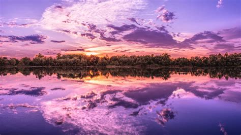 7680x4320 Sunrise Reflection On Lake 8k Wallpaper Hd Nature 4k Wallpapers Images Photos And