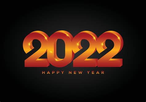 Gelukkig Nieuwjaar 2022 Nieuwjaarsviering Viering Typografie Poster