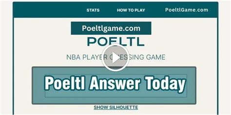Poeltl Game Answer How To Find Out Game Guide Answers