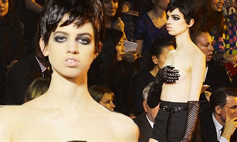 Teenage Daughter Of Supermodel Kristen McMenamy Goes Topless At Marc