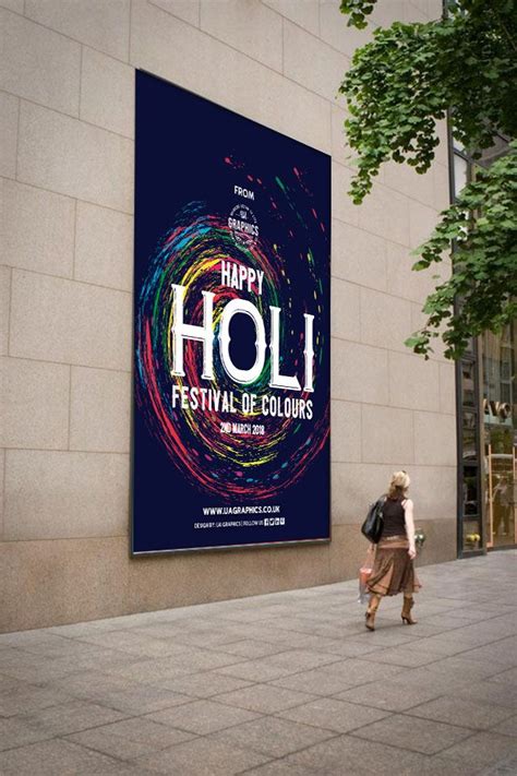 Holi 2018 Posters Outdoor Street Poster For Advertising Holi 2018 The