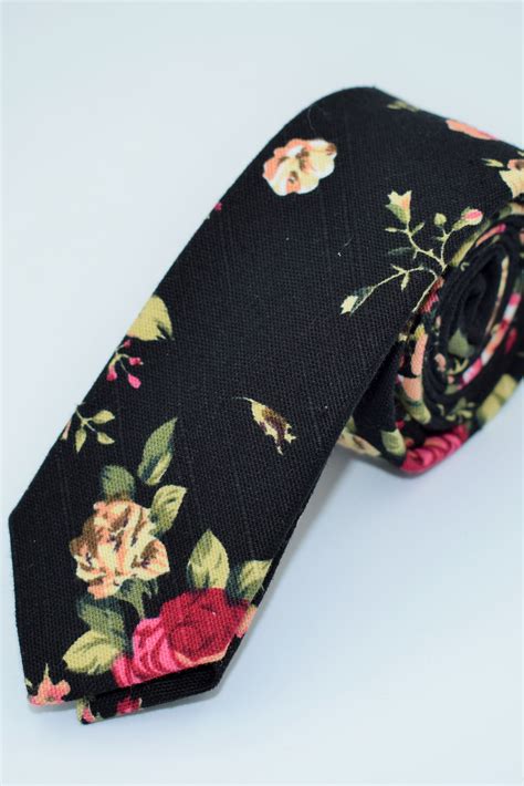 black skinny floral tie 2 groomsmen skinny tie etsy skinny floral tie wedding ties