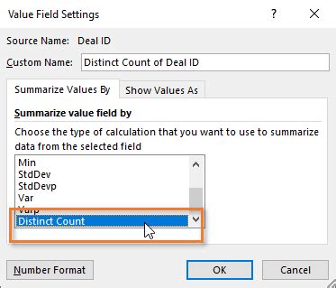 Ways To Calculate Distinct Count With Pivot Tables Excel Campus