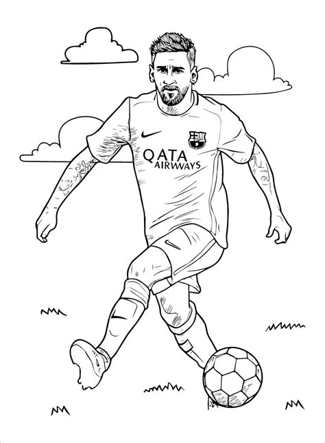 Awesome Messi Coloring Page Download Print Or Color Online For Free