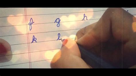 Teachers can print out the resources by individual. Cursive writing practice - YouTube
