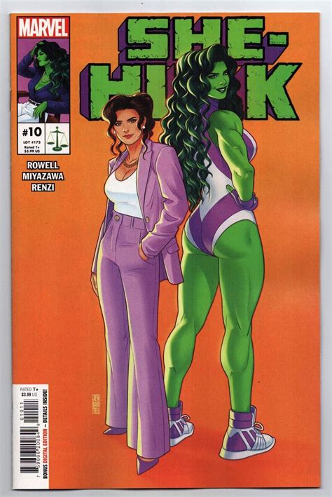 She Hulk 10 Jen Bartel Main Cvr Marvel 2023 Nm Comic Books Modern Age Marvel She Hulk