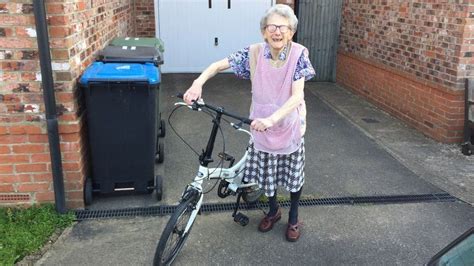 Berkhamsted Woman 89 Delighted With New Bicycle After Theft Bbc News