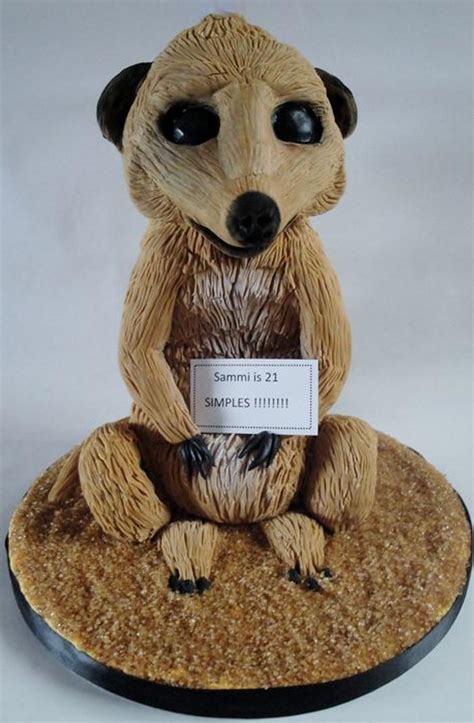 Compare The Meerkat Dot Com Decorated Cake By Jeanette Cakesdecor