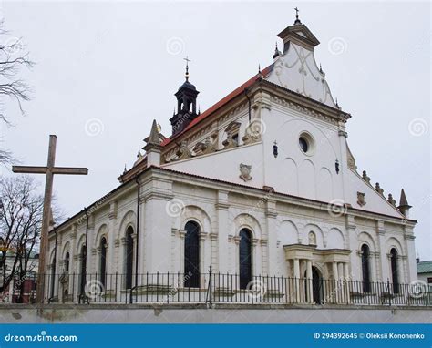 Cathedral of the Resurrection and St. Thomas the Apostle, Zamosc Stock