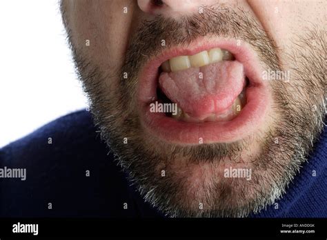 Bearded Man Sticking Out Tongue High Resolution Stock Photography And