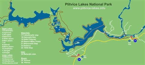 Plitvicei Tavak Térkép Térkép