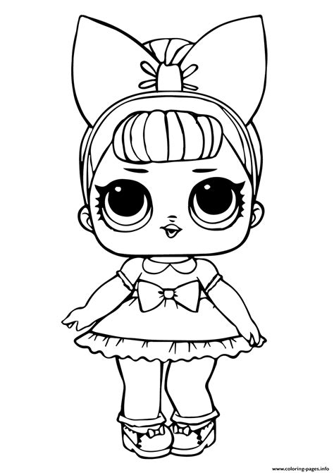 Lol Doll Fancy Glitter Coloring Page Printable