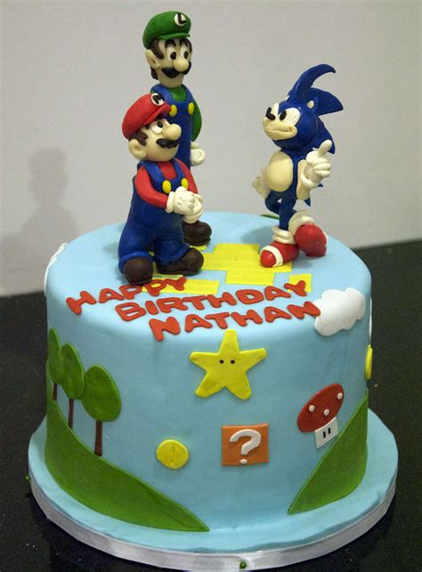 Super mario party cake i have to give my husband credit for this wonderful idea. Pin by Dora Leiser on birthday. | Mario birthday cake, Sonic birthday cake, 6th birthday cakes