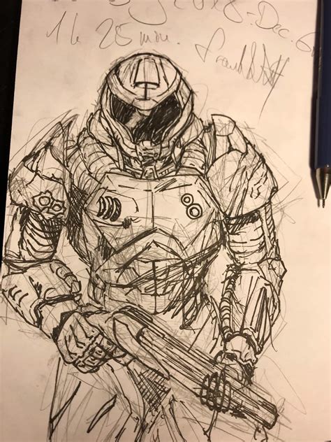 14955 3d models found related to doom slayer helmet. DOOM GUY-Drawing | FantasyRealm Amino