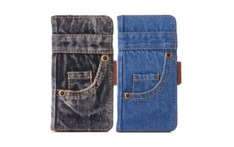 Retro Denim Cloth Phone Case For Iphone 6 6s 7 7 Plus Case Flip Stand