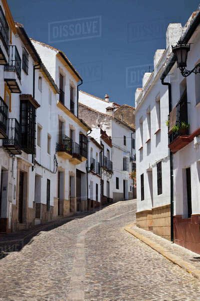 Spain Andalusia Malaga Province Ronda Street Scene In Ronda