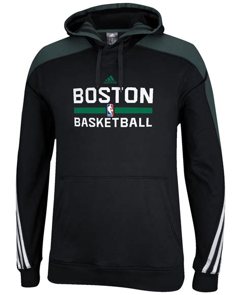 Lyst Adidas Mens Boston Celtics Practice Hoodie In Black For Men