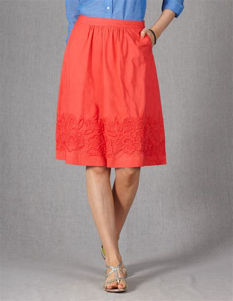 Summer Flower Skirt Wg490 Knee Length Skirts At Boden Tznius Fashion