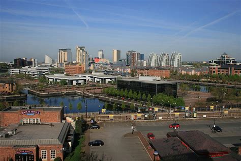This is a massive urban regeneration effort that has transformed the abandoned manchester docks into a modern and bustling new neighborhood. Historic Salford Quays Photograph by Henry Hemming