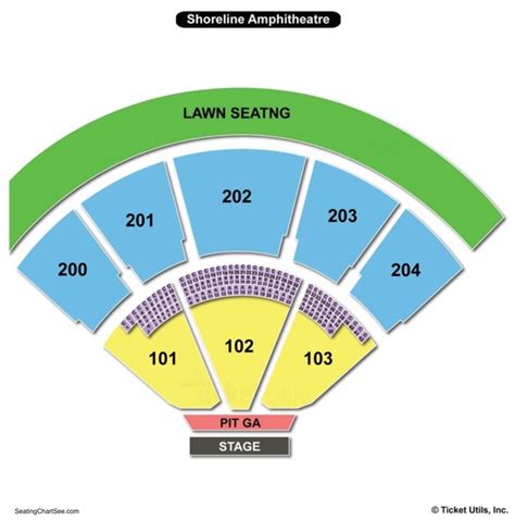 Shoreline Amphitheatre Seating Chart Seating Charts And Tickets