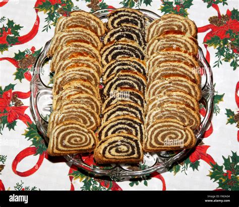 Beigli Is The Famous Hungarian Christmas Cake Stock Photo Alamy