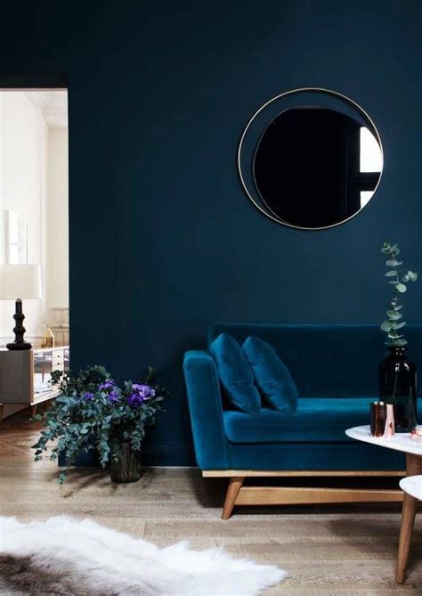 Dark Blue Living Room Set Baci Living Room