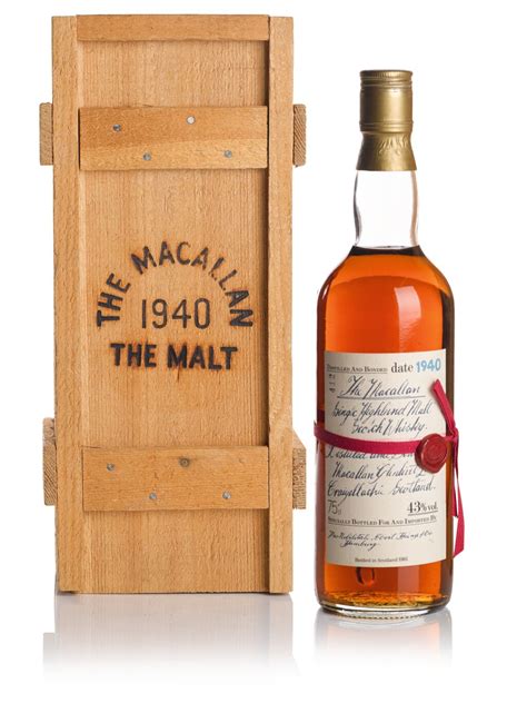 The Macallan Red Ribbon 41 Year Old 430 Abv 1940 The Ultimate Whisky