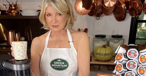 martha stewart 81 promotes coffee brand in nothing but an apron wow article ebaum s world