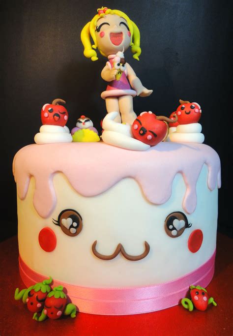 Kawaii Cake Girl Birthday Cakes Pinterest Kawaii Cake And Cake Art
