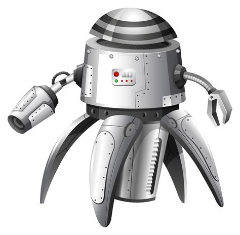 An Illustration Of A Grey Robot 293662 Vector Art At Vecteezy