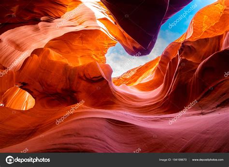 Lower Antelope Canyon Navajo Reservation Page Arizona Usa Stock Photo