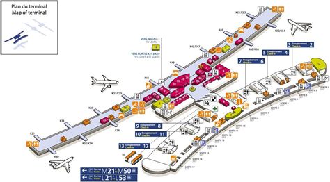 Cdg Terminal 2e Mappa Di Parigi Charles De Gaulle Airport Sulla Mappa